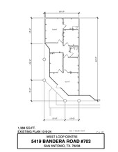 5407-5419 Bandera Rd, San Antonio, TX en alquiler Plano de la planta- Imagen 1 de 1