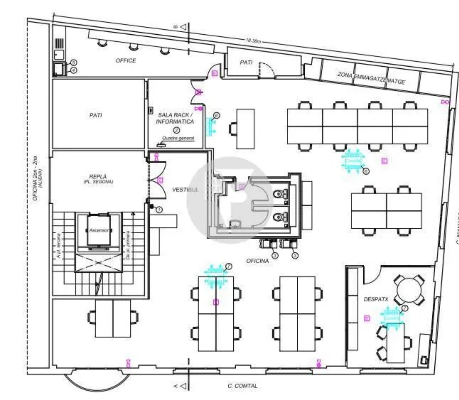 Oficinas en Barcelona, Barcelona en alquiler Plano del sitio- Imagen 1 de 10