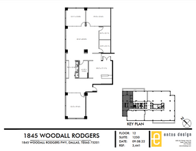 1845 Woodall Rodgers Fwy, Dallas, TX en alquiler Plano de la planta- Imagen 1 de 1