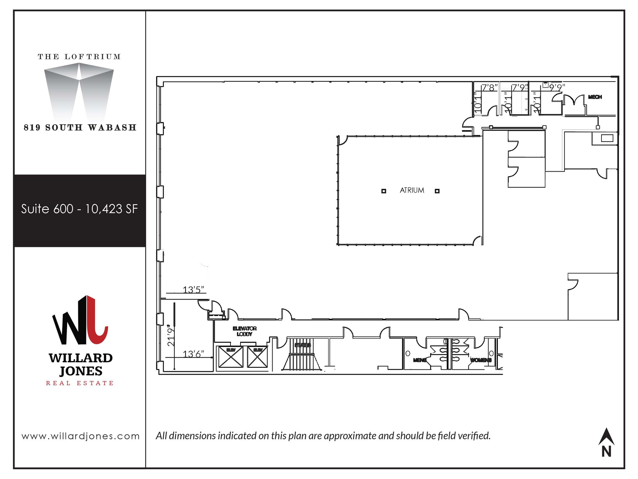 819 S Wabash Ave, Chicago, IL en alquiler Plano de la planta- Imagen 1 de 9