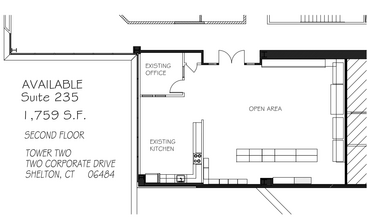 2 Corporate Dr, Shelton, CT en alquiler Plano de la planta- Imagen 1 de 1