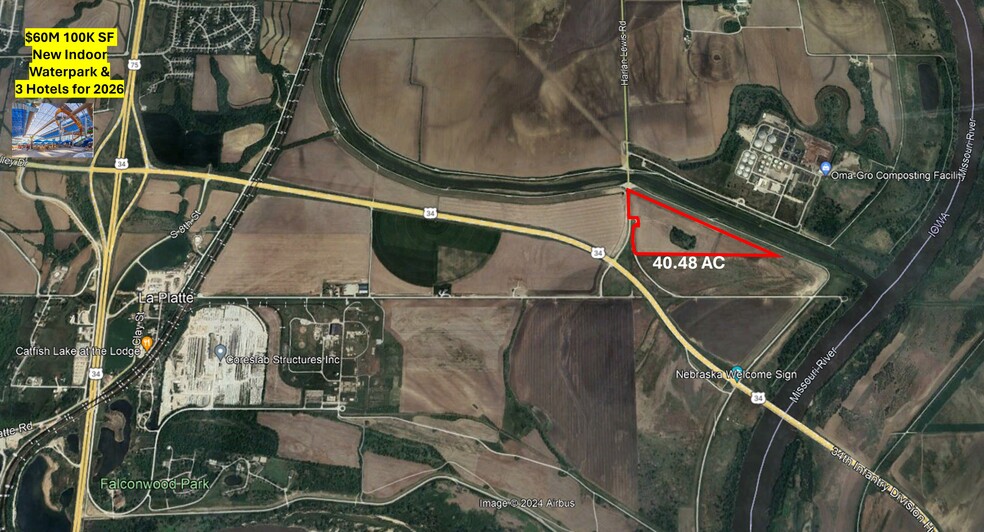 La Platte Rd, Bellevue, NE en venta - Vista aérea - Imagen 1 de 6