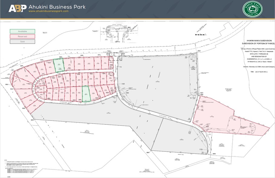 Ahukini Rd, Lihue, HI en venta - Plano del sitio - Imagen 2 de 3