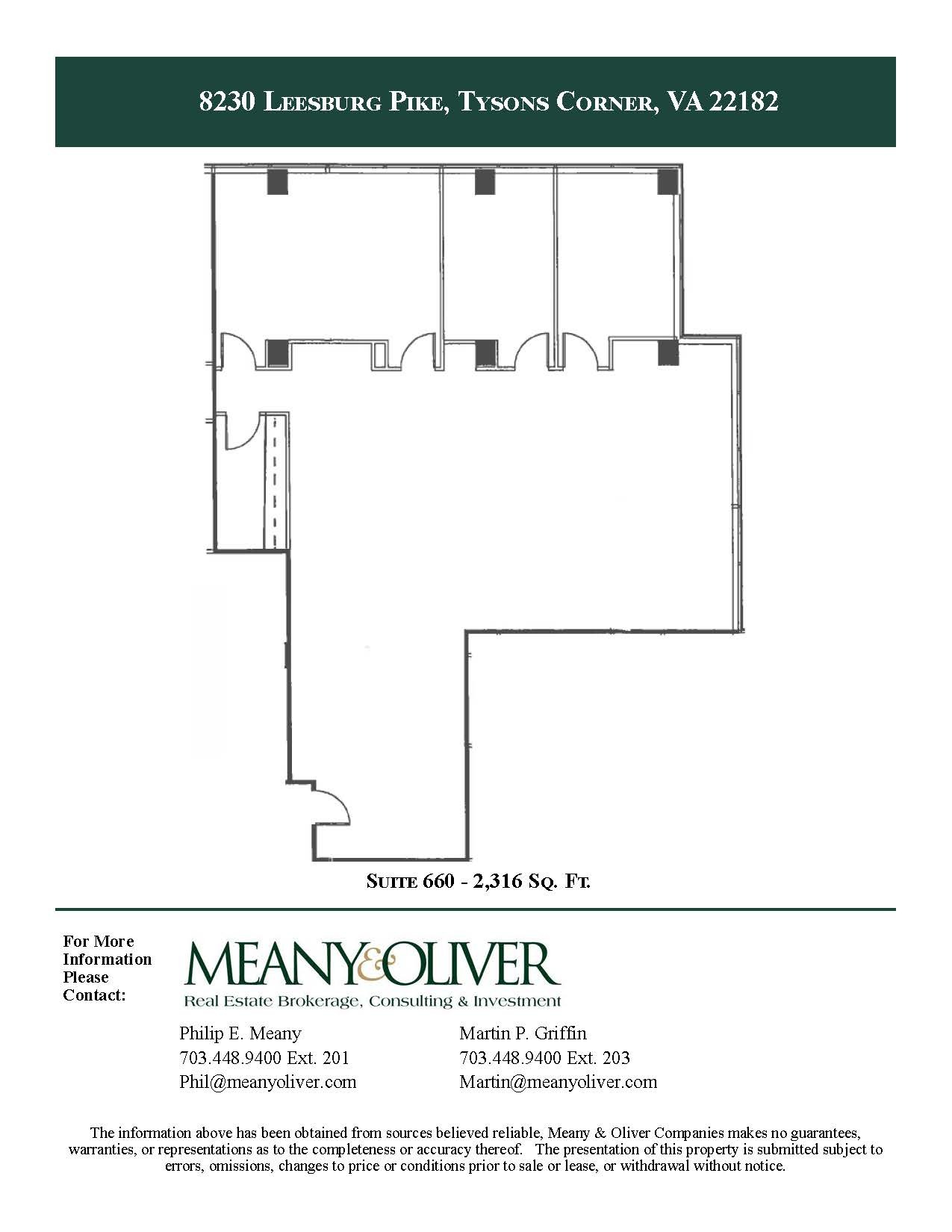 8230 Leesburg Pike, Vienna, VA en alquiler Plano de la planta- Imagen 1 de 1