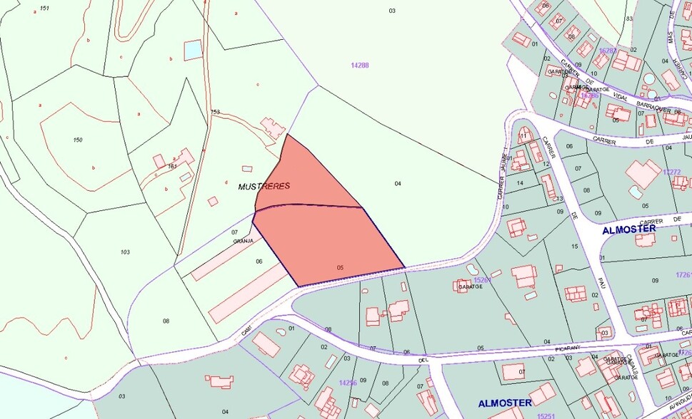 Terreno en Almoster, Tarragona en venta - Plano del sitio - Imagen 3 de 3