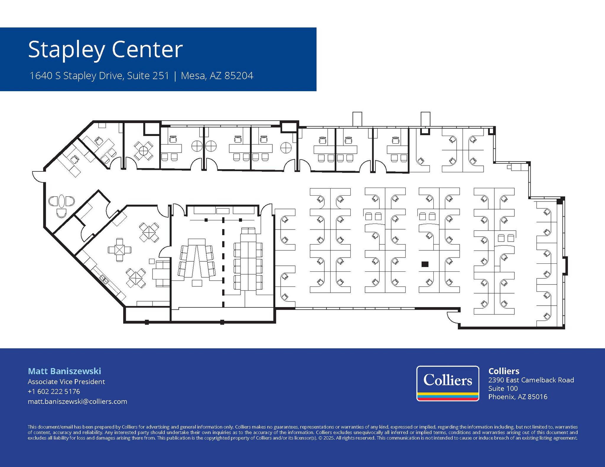 1640 S Stapley Dr, Mesa, AZ en alquiler Plano de la planta- Imagen 1 de 4