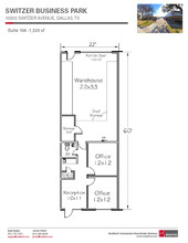 10930 Switzer Ave, Dallas, TX en alquiler Plano de la planta- Imagen 1 de 1