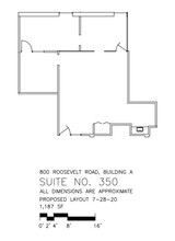 800 Roosevelt Rd, Glen Ellyn, IL en alquiler Plano de la planta- Imagen 1 de 5