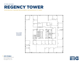 9550 Regency Square Blvd, Jacksonville, FL en alquiler Plano de la planta- Imagen 1 de 5