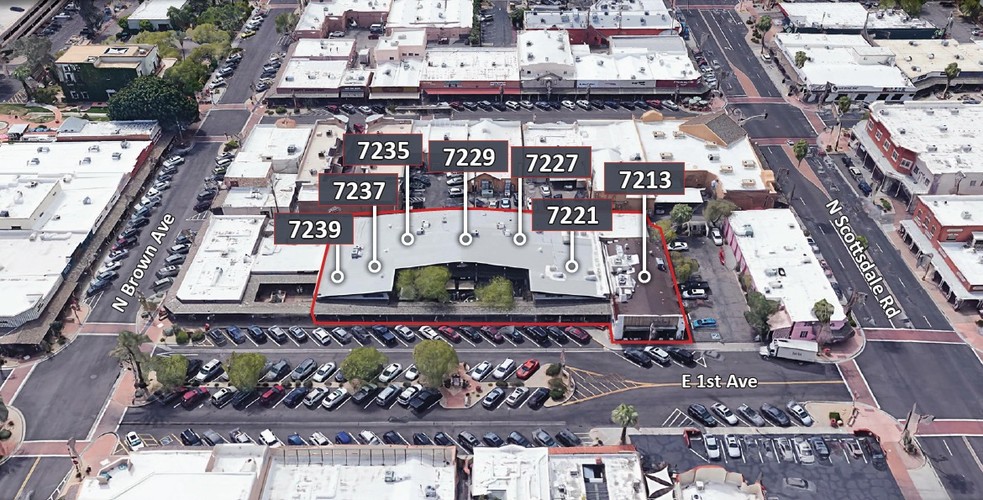 7213-7239 E 1st Ave, Scottsdale, AZ en alquiler - Foto del edificio - Imagen 3 de 3