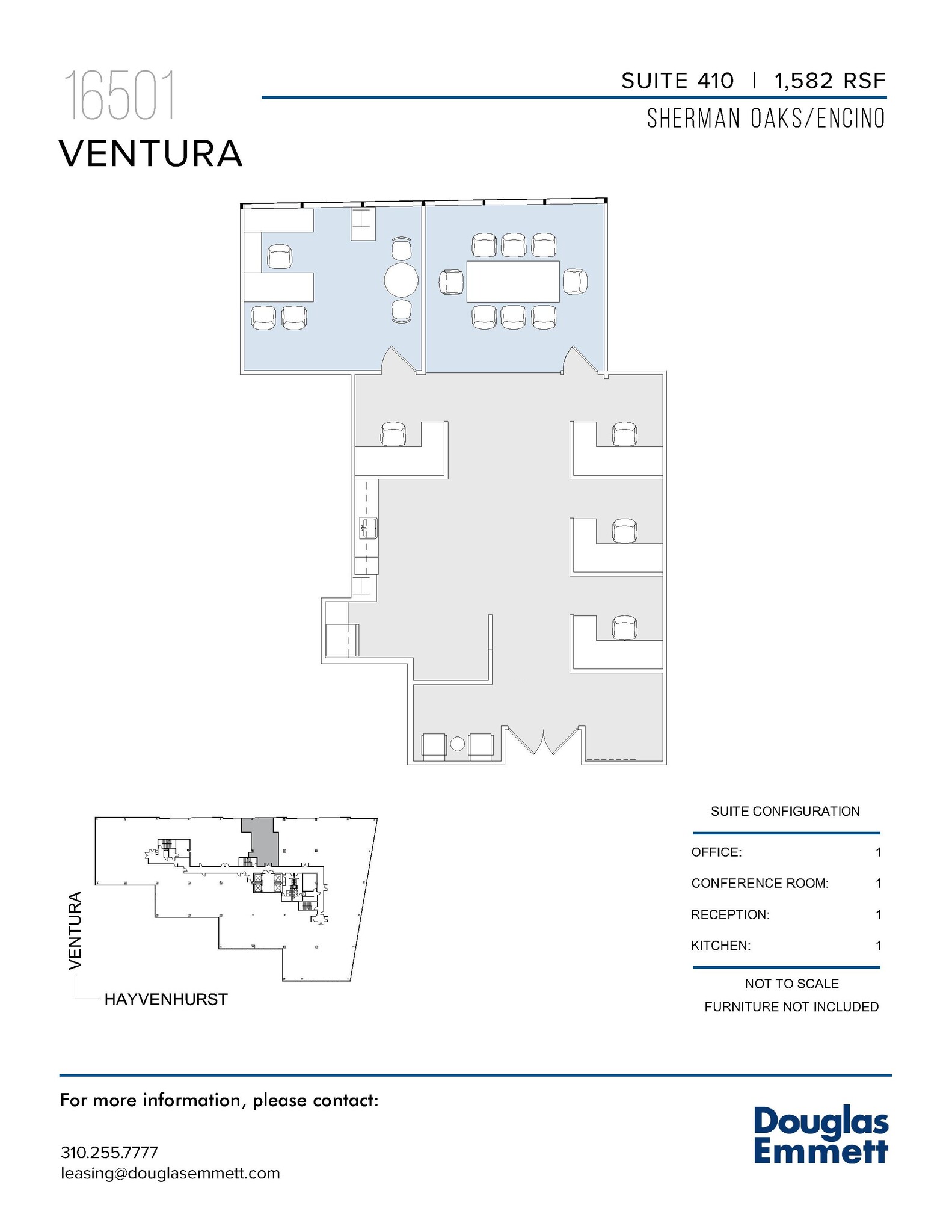 16501 Ventura Blvd, Encino, CA en alquiler Plano de la planta- Imagen 1 de 1