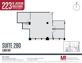 223 W Jackson Blvd, Chicago, IL en alquiler Plano de la planta- Imagen 1 de 5