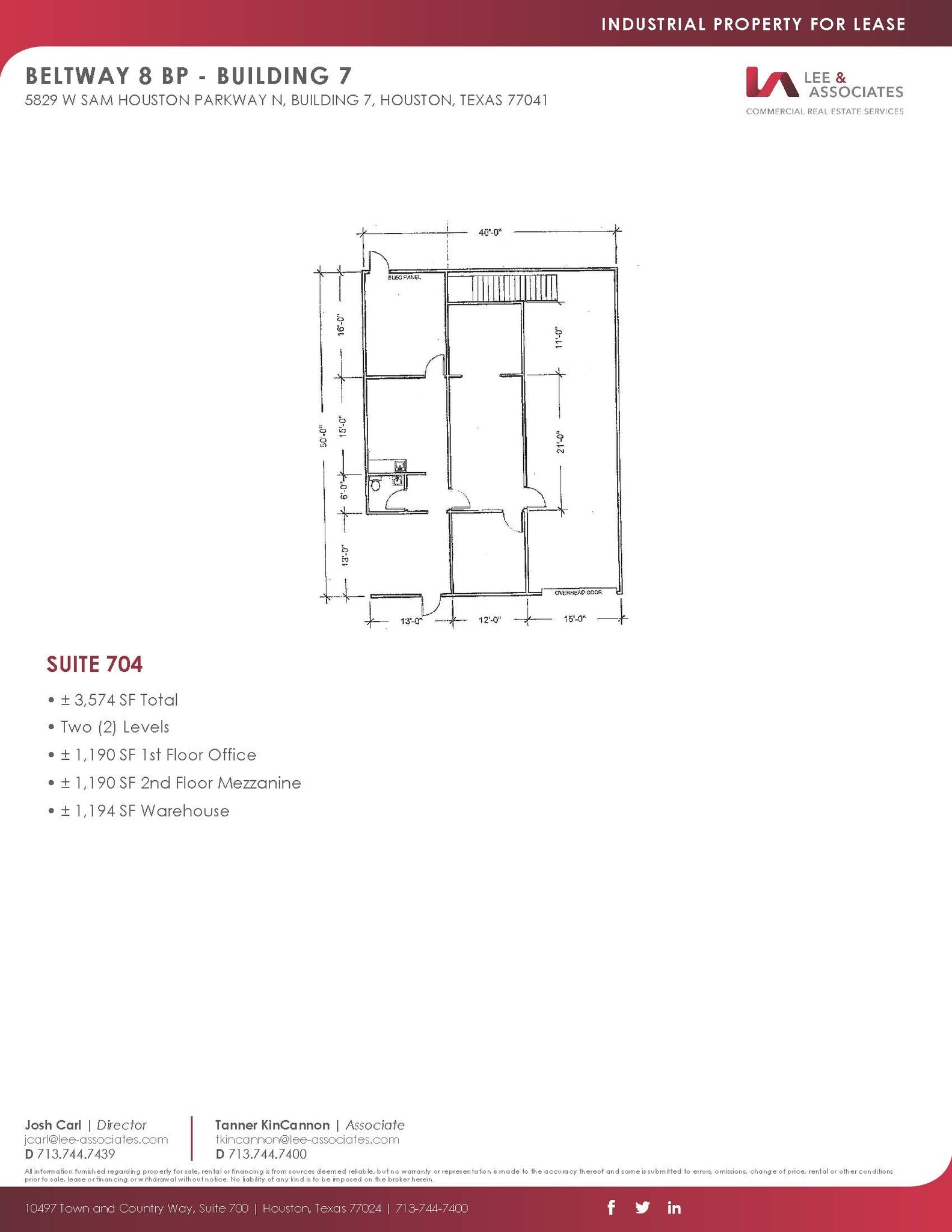 5829 W Sam Houston Pky N, Houston, TX en alquiler Plano de la planta- Imagen 1 de 1