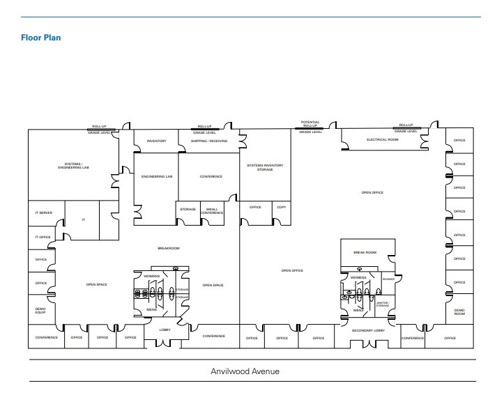 1287-1289 Anvilwood Ave, Sunnyvale, CA en alquiler Plano de la planta- Imagen 1 de 1