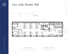 722 12th St NW, Washington, DC en alquiler Plano de la planta- Imagen 1 de 1