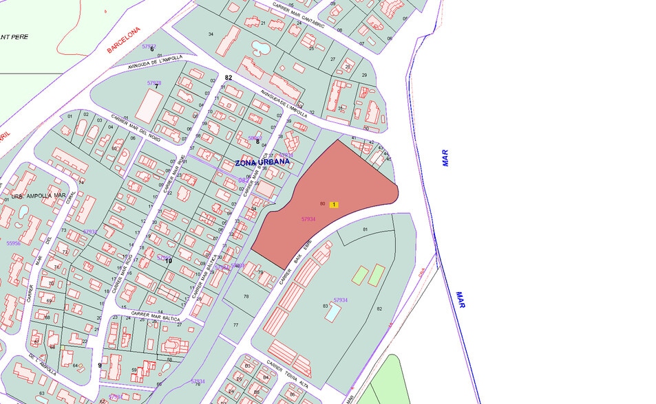 Terreno en L'Ampolla, Tarragona en venta - Plano de solar - Imagen 2 de 2