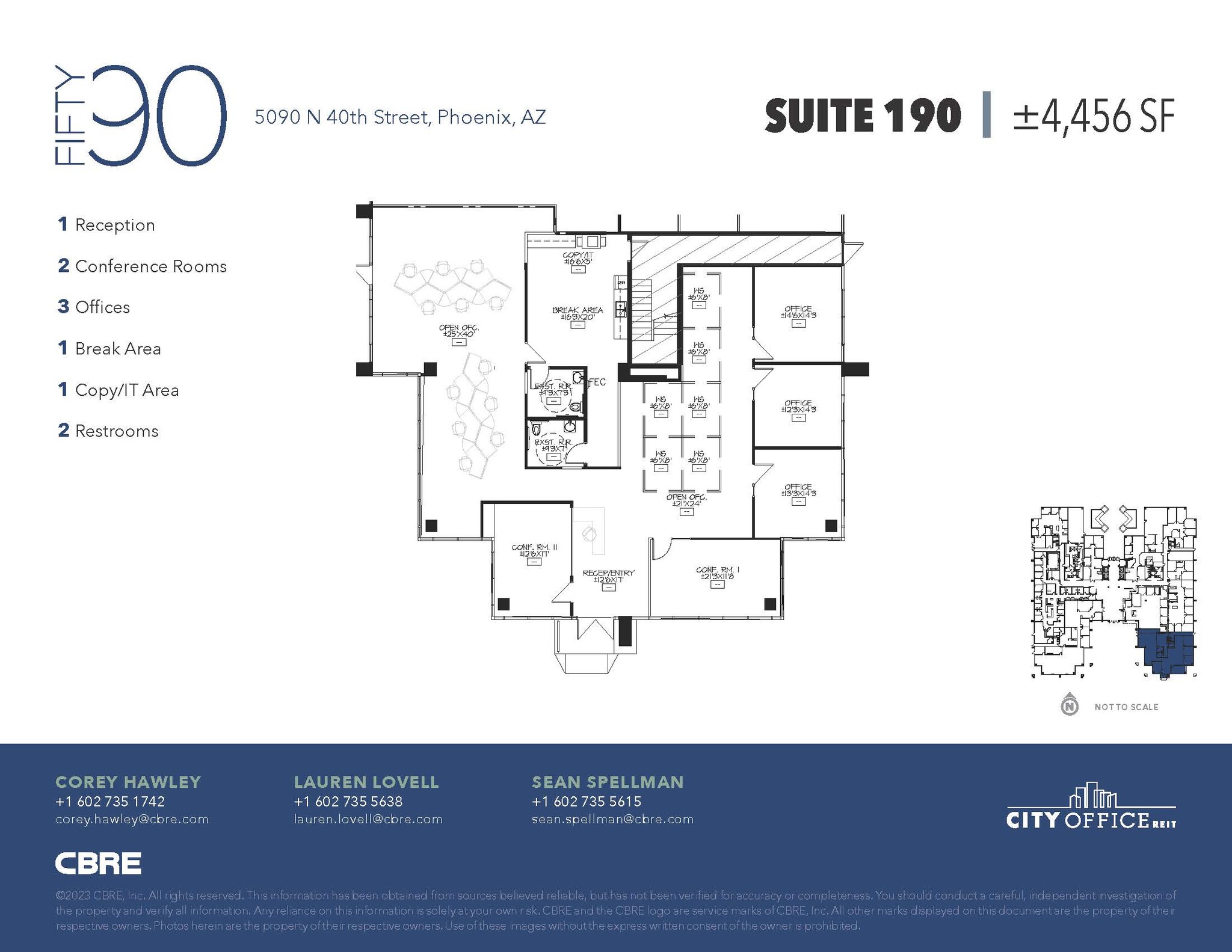 5090 N 40th St, Phoenix, AZ en alquiler Plano de la planta- Imagen 1 de 1