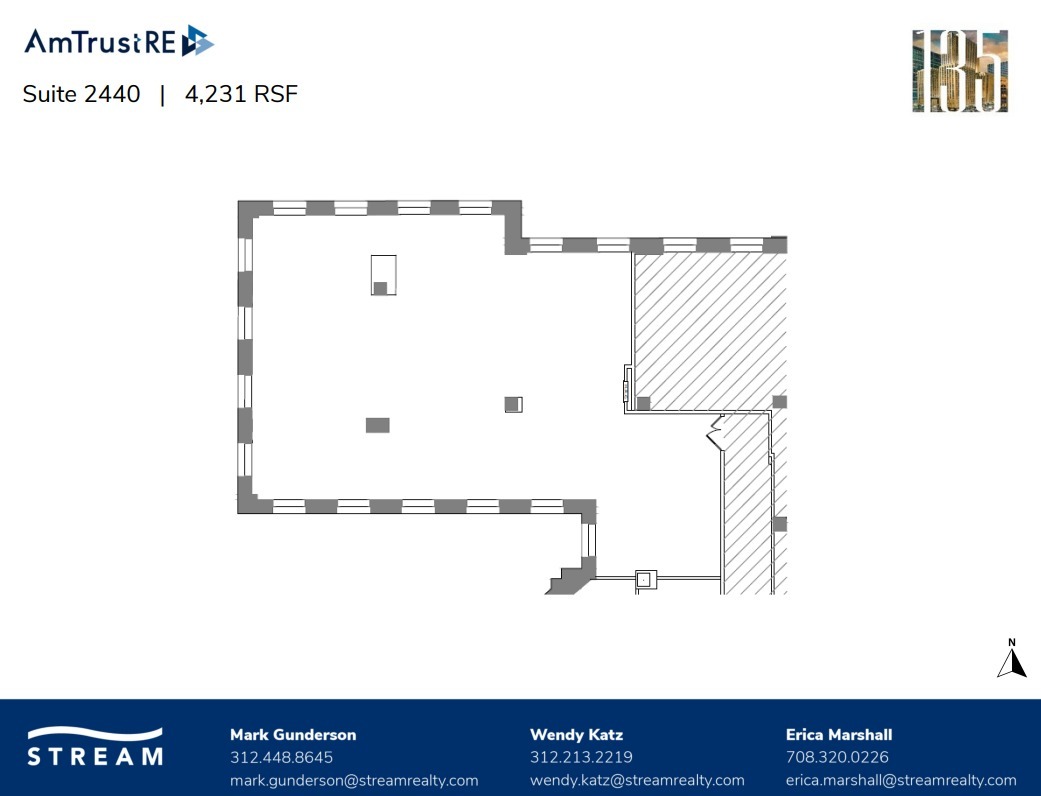 135 S LaSalle St, Chicago, IL en alquiler Plano de la planta- Imagen 1 de 4