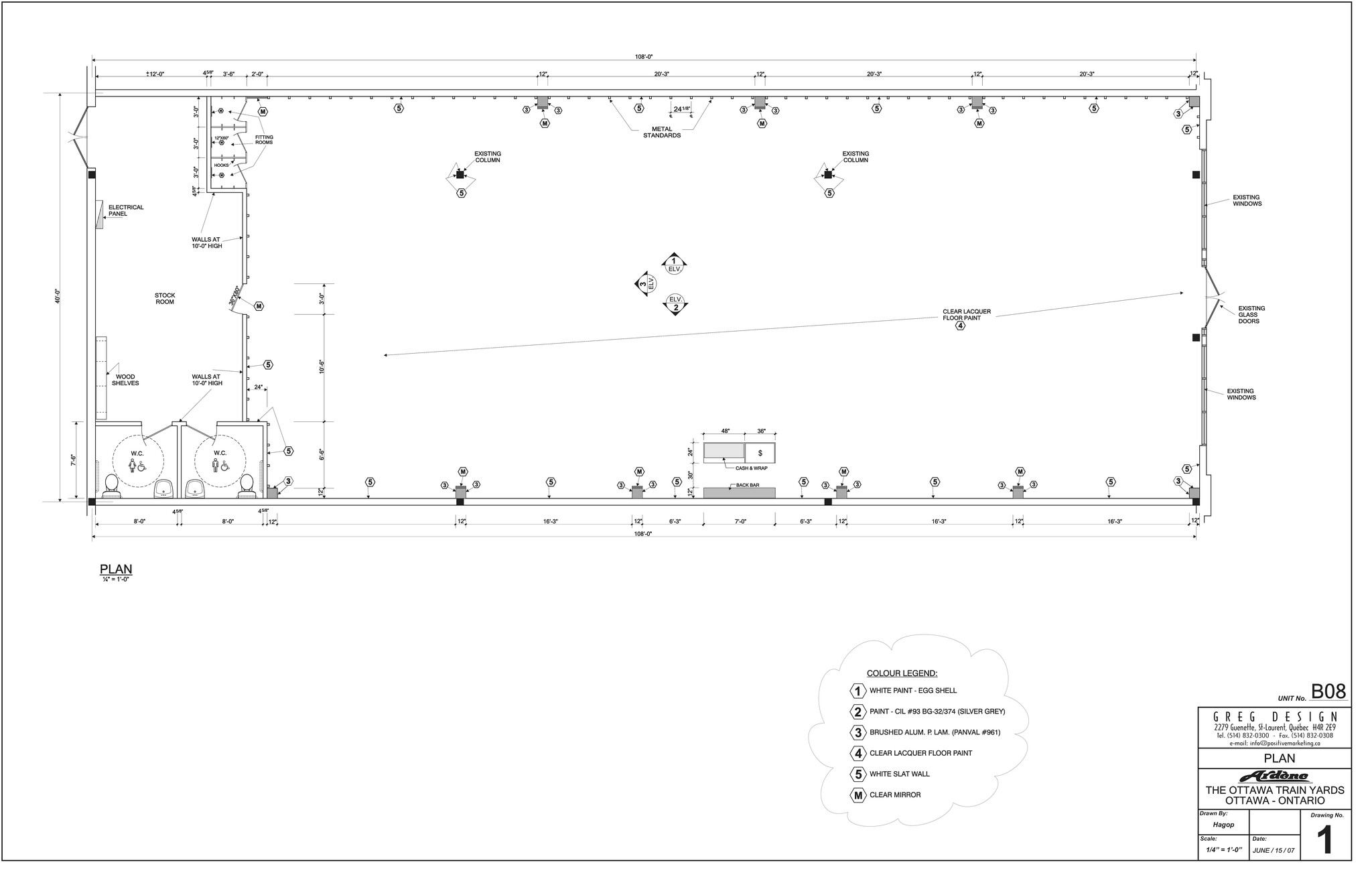 100 Trainyards Dr, Ottawa, ON en alquiler Plano de la planta- Imagen 1 de 10