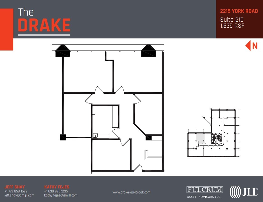 2211-2215 S York Rd, Oak Brook, IL en alquiler Plano de la planta- Imagen 1 de 1