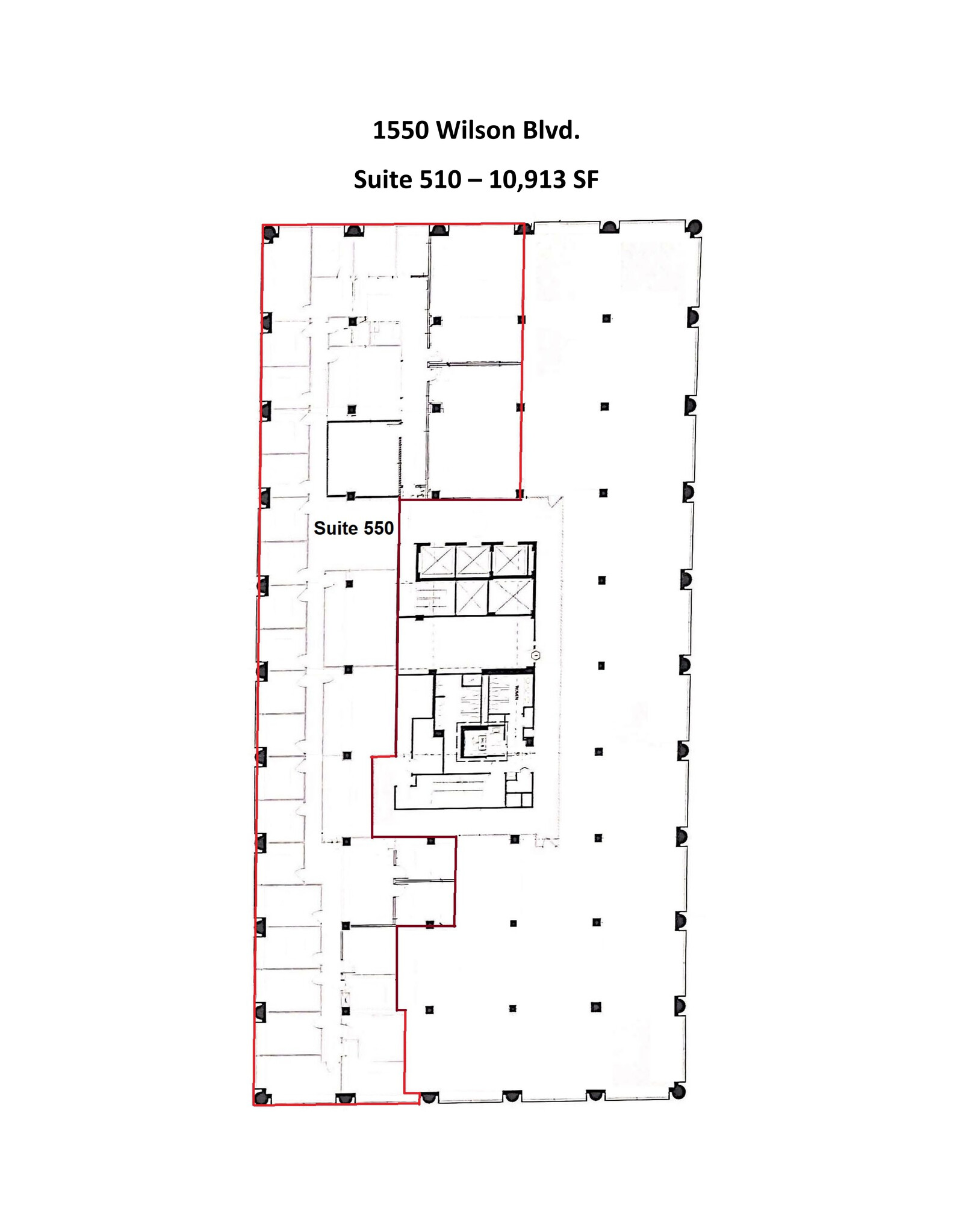 1560 Wilson Blvd, Arlington, VA en alquiler Plano del sitio- Imagen 1 de 1