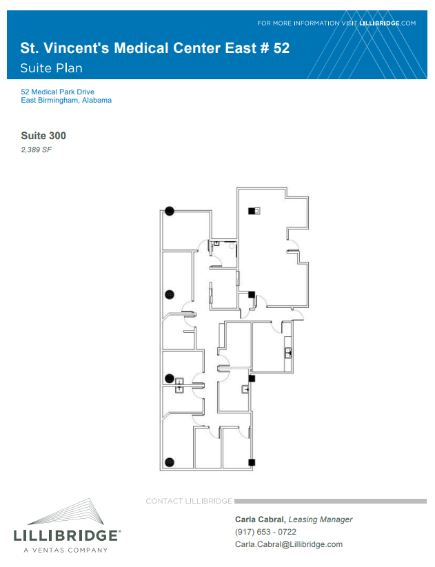 46-52 Medical Park Dr E, Birmingham, AL en alquiler Plano de la planta- Imagen 1 de 2