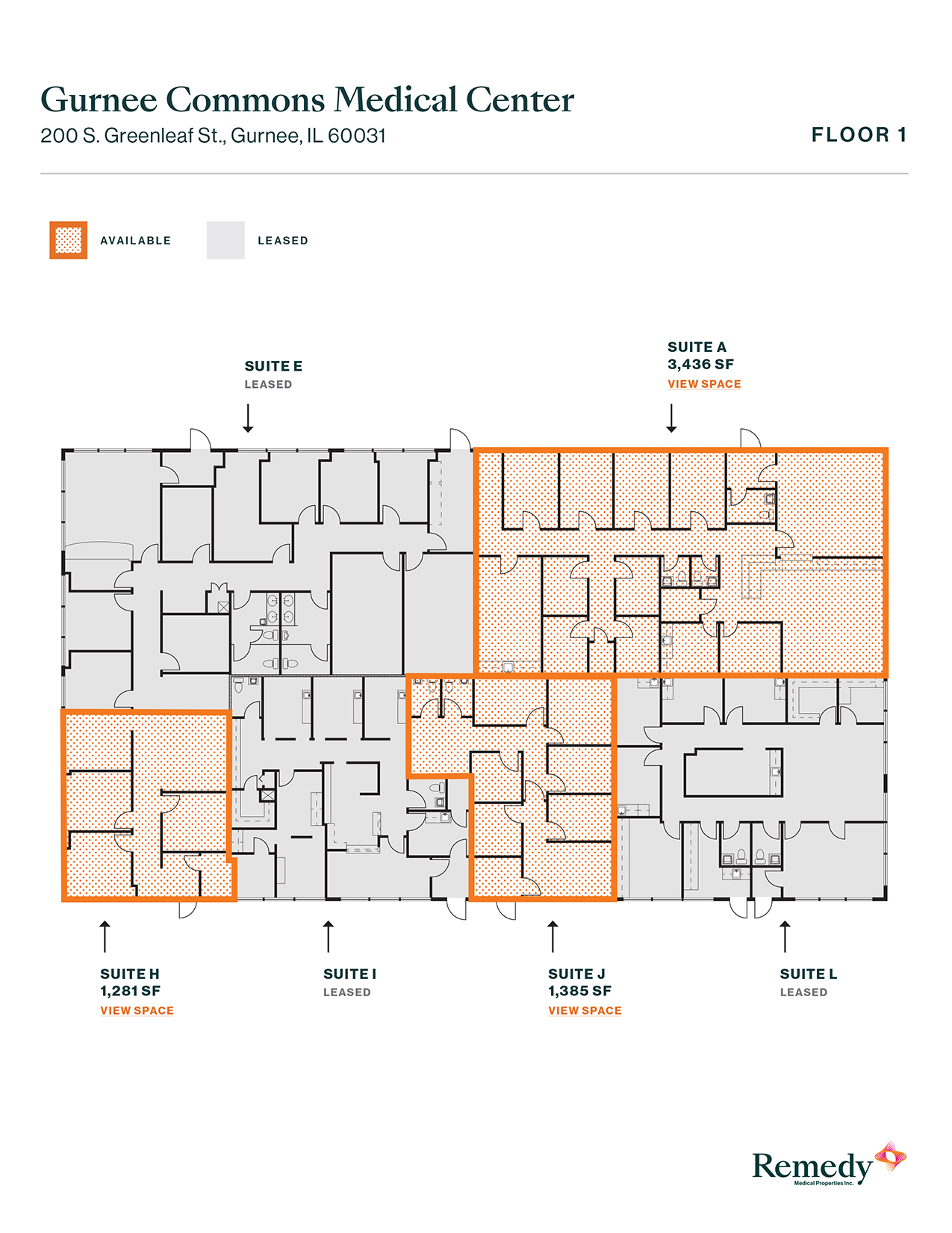 3 S Greenleaf Ave, Gurnee, IL en alquiler Plano de la planta- Imagen 1 de 1