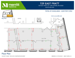 729 E Pratt St, Baltimore, MD en alquiler Plano de la planta- Imagen 1 de 1