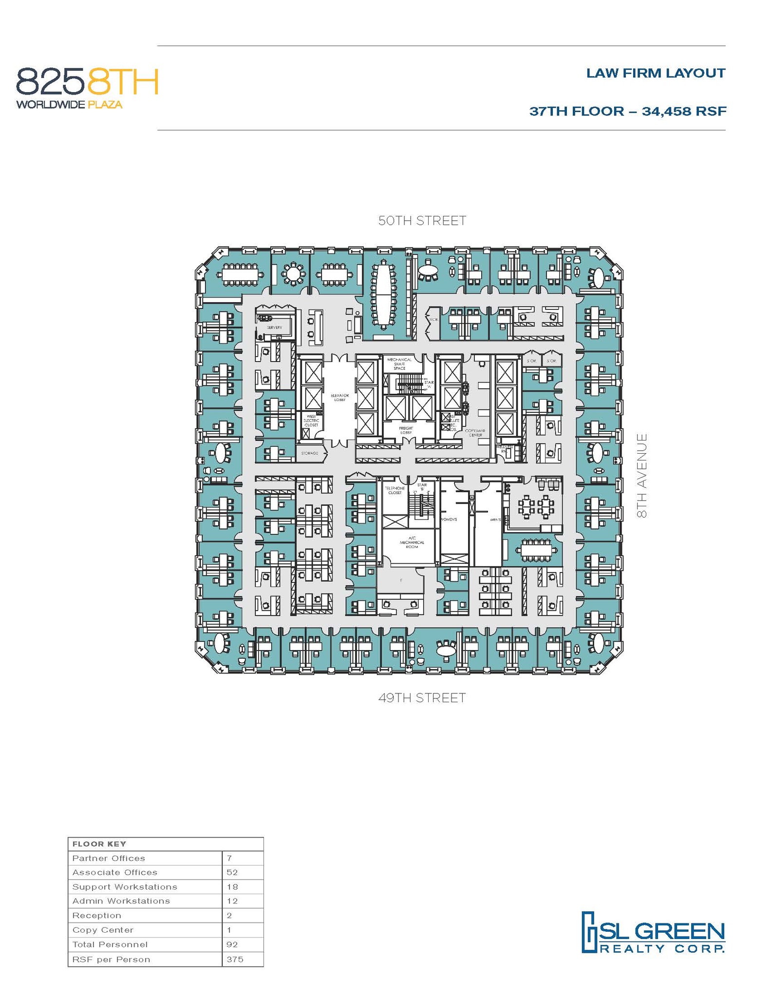 825 Eighth Ave, New York, NY en alquiler Plano de la planta- Imagen 1 de 4