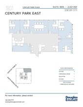 1801 Century Park E, Los Angeles, CA en alquiler Plano de la planta- Imagen 2 de 2