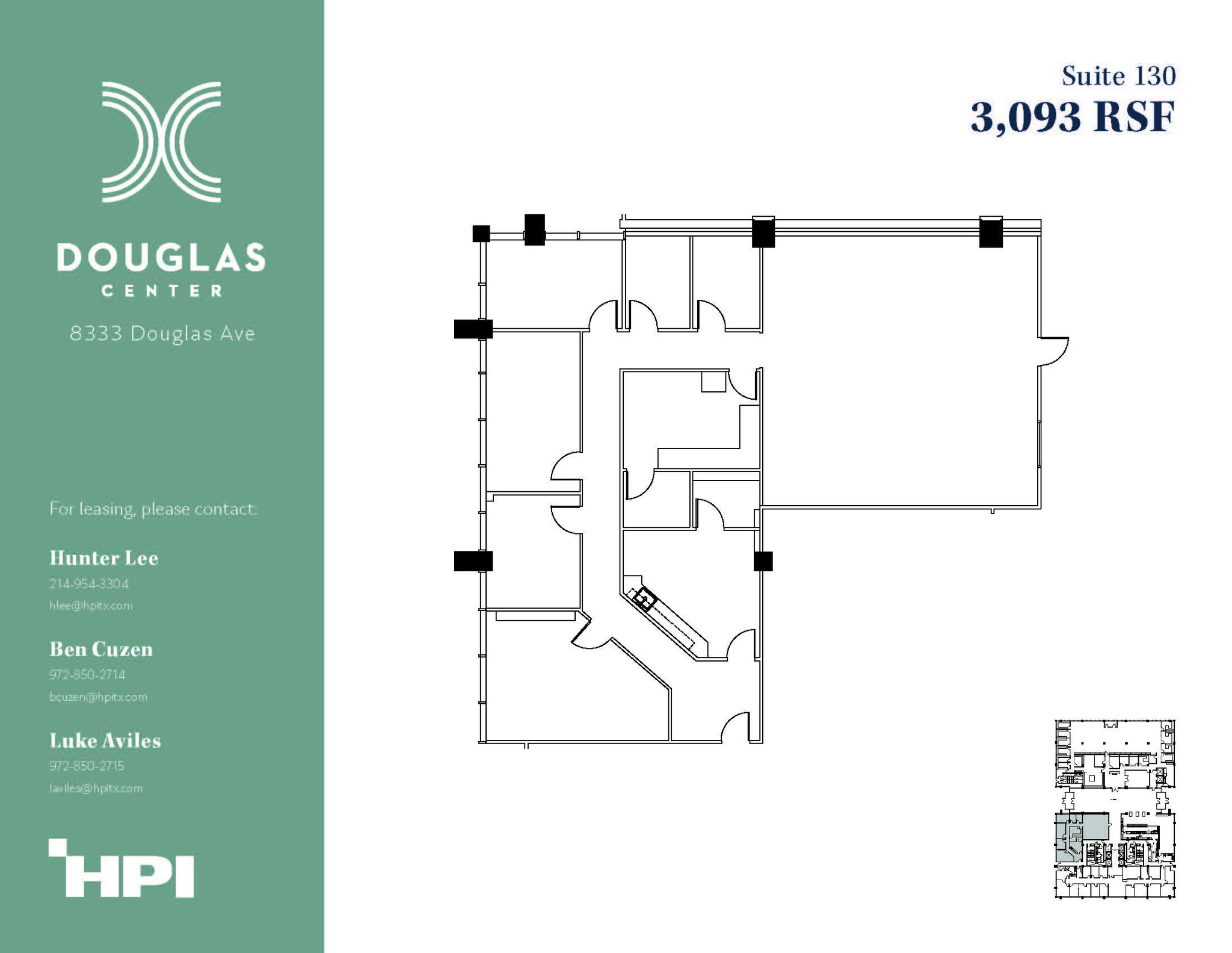 8333 Douglas Ave, Dallas, TX en alquiler Plano de la planta- Imagen 1 de 1