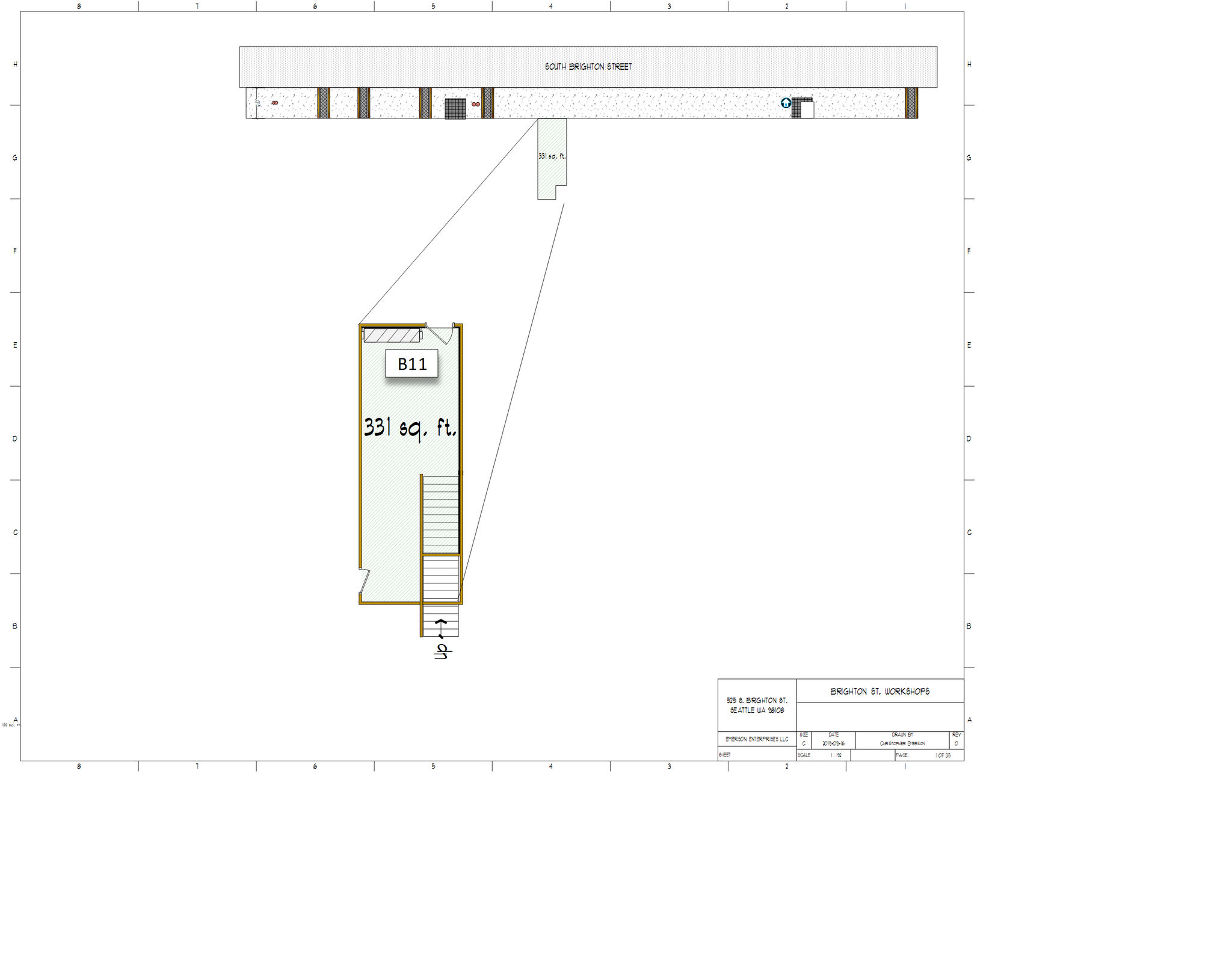 525 S Brighton St, Seattle, WA en alquiler Plano de la planta- Imagen 1 de 1