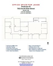 7852 S Elati St, Littleton, CO en alquiler Plano de la planta- Imagen 1 de 1