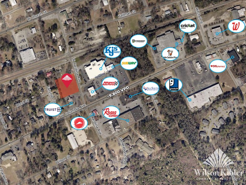 303 W Columbia Ave, Batesburg Leesville, SC en venta - Foto del edificio - Imagen 2 de 2