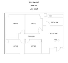 2201 Main St, Dallas, TX en alquiler Plano de la planta- Imagen 1 de 1