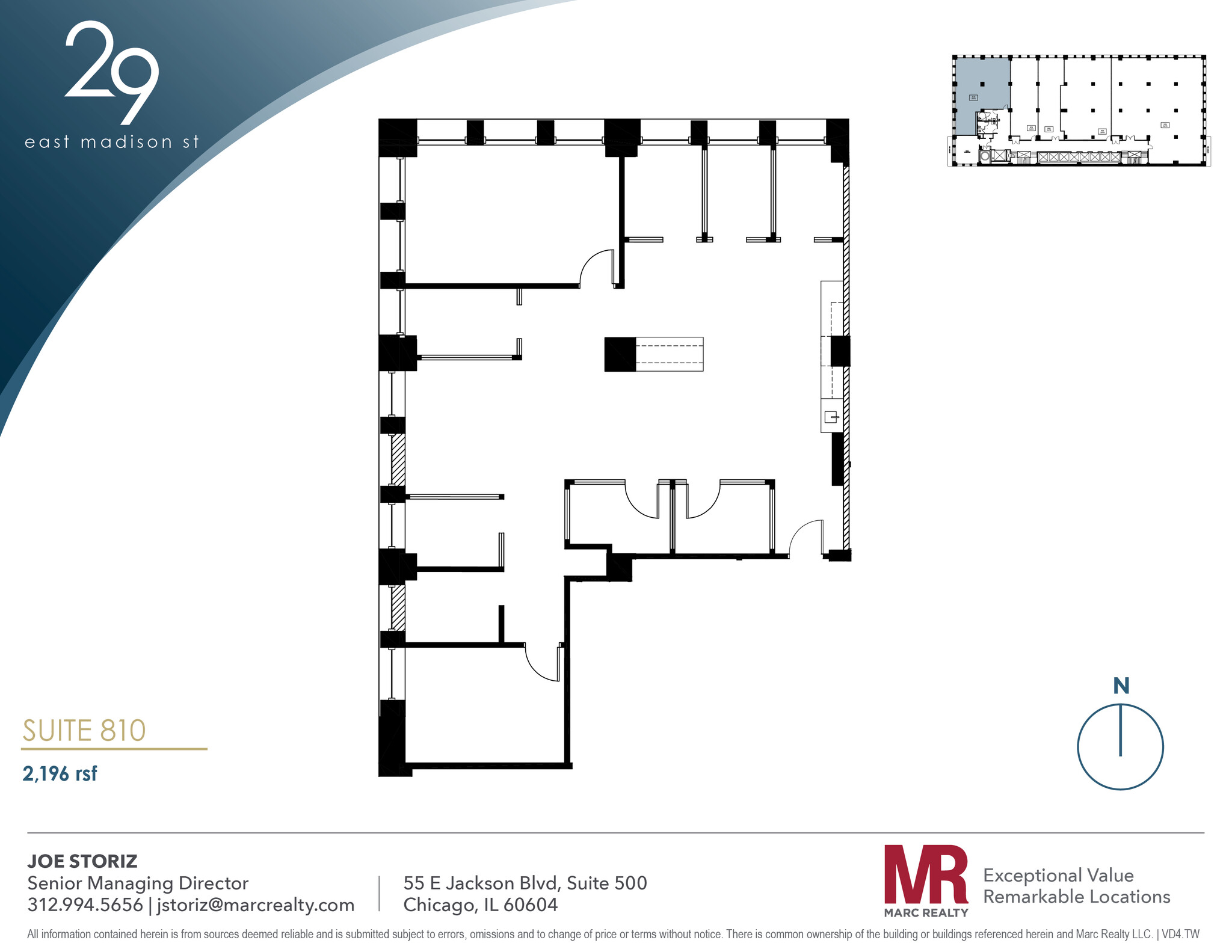 29 E Madison St, Chicago, IL en alquiler Plano de la planta- Imagen 1 de 9