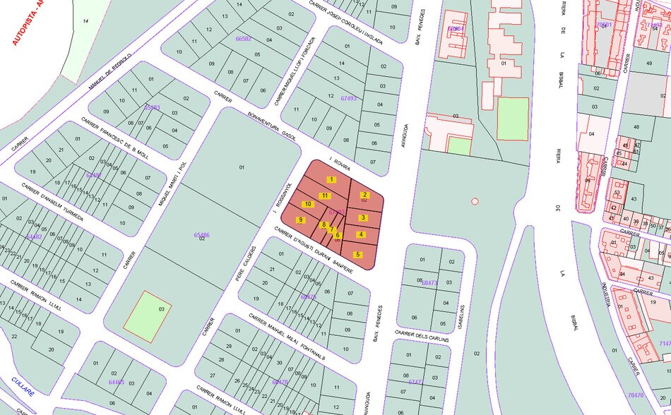 Terreno en El Vendrell, Tarragona en venta - Plano de solar - Imagen 3 de 3