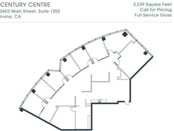 2601-2603 Main St, Irvine, CA en alquiler Plano de la planta- Imagen 1 de 1