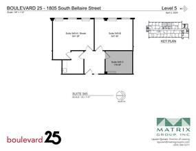 1805 S Bellaire St, Denver, CO en alquiler Plano del sitio- Imagen 1 de 2