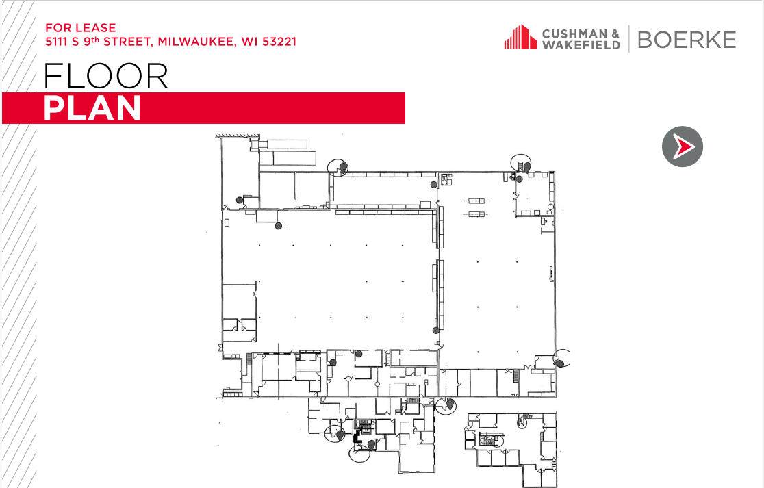 5111-5121 S 9th St, Milwaukee, WI en alquiler Plano de la planta- Imagen 1 de 3