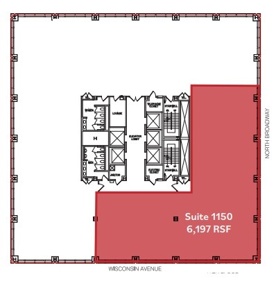 250 E Wisconsin Ave, Milwaukee, WI en alquiler Plano de la planta- Imagen 1 de 1