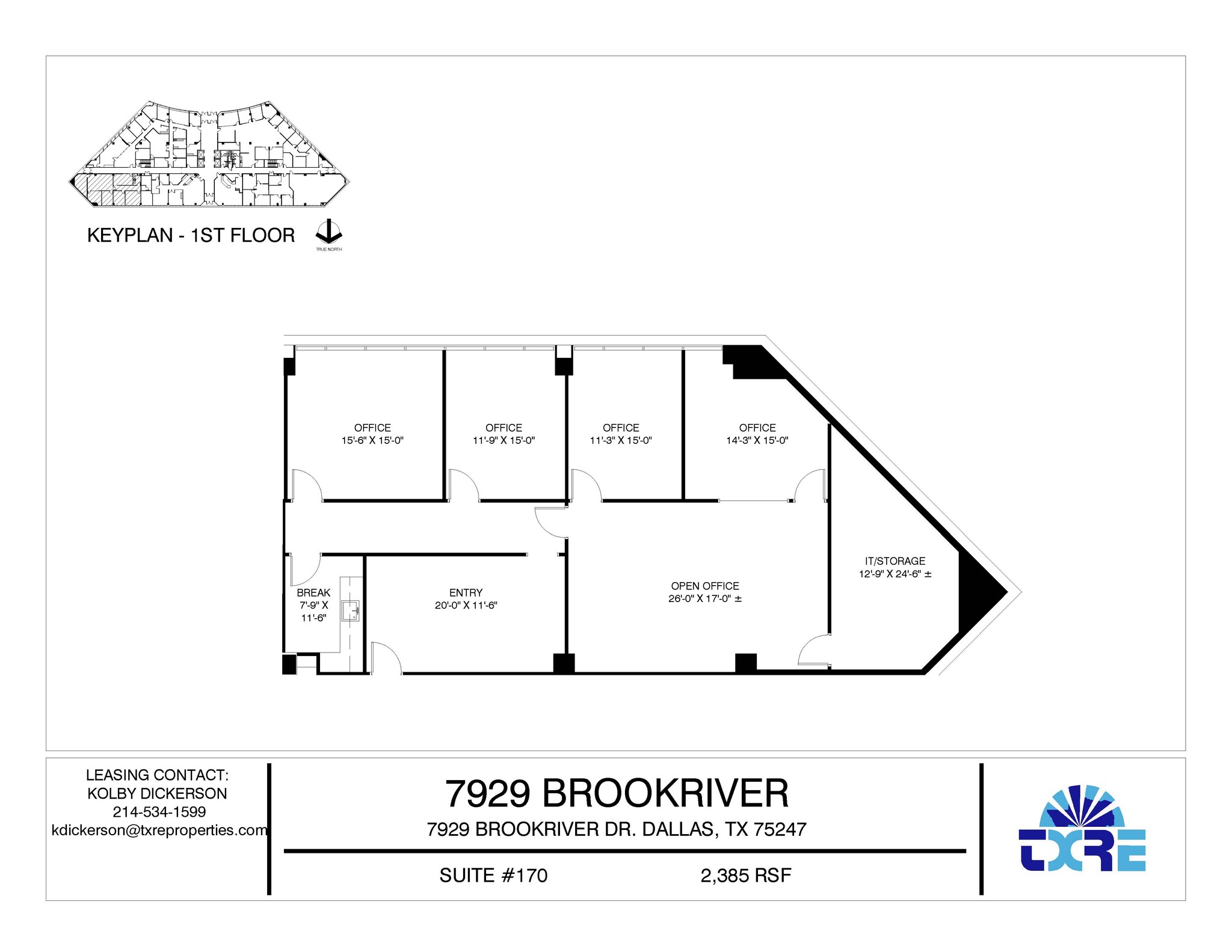 7929 Brookriver Dr, Dallas, TX en alquiler Plano de la planta- Imagen 1 de 1