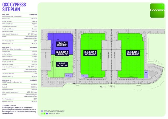 Más detalles de 5757 Plaza Dr, Cypress, CA - Nave en alquiler