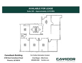 2198 E Camelback Rd, Phoenix, AZ en alquiler Plano del sitio- Imagen 1 de 1