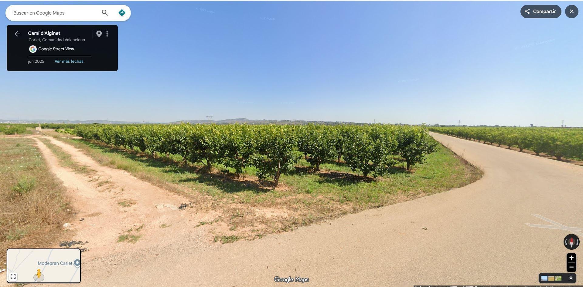 Terreno en Carlet, Valencia en venta Vista aérea- Imagen 1 de 3
