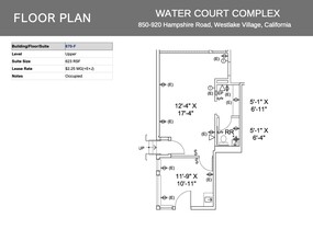 850 Hampshire Rd, Westlake Village, CA en alquiler Plano de la planta- Imagen 1 de 1