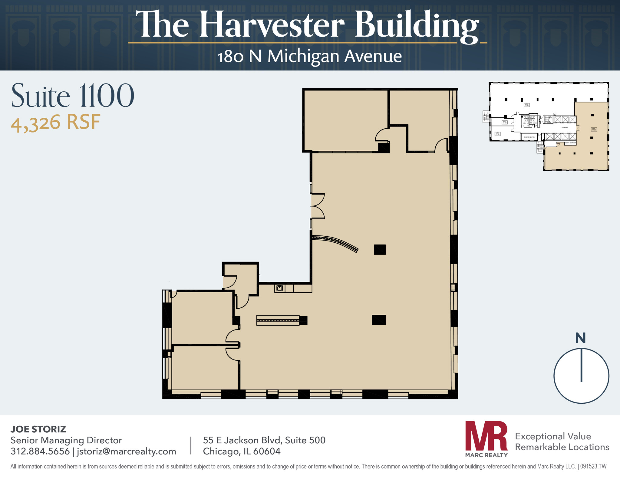 180 N Michigan Ave, Chicago, IL en alquiler Plano de la planta- Imagen 1 de 11