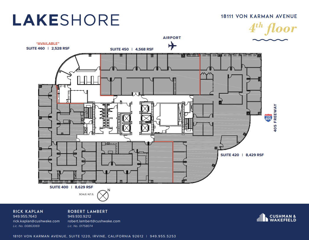 18101 Von Karman Ave, Irvine, CA en alquiler Plano de la planta- Imagen 1 de 3