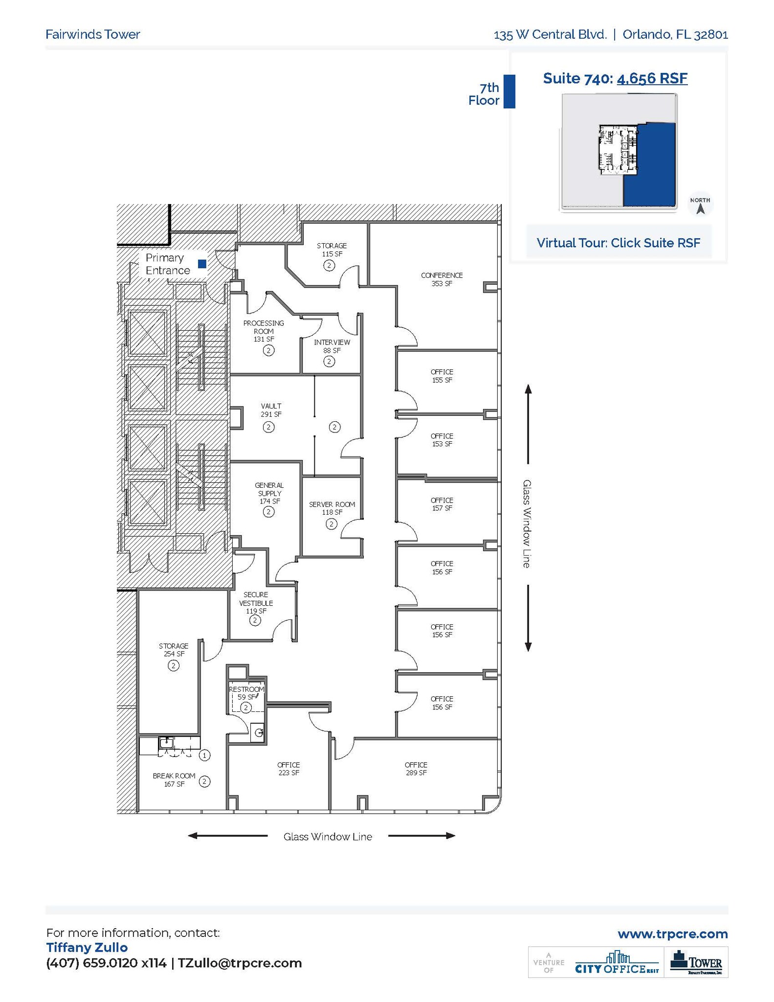 135 W Central Blvd, Orlando, FL en alquiler Plano de la planta- Imagen 1 de 1