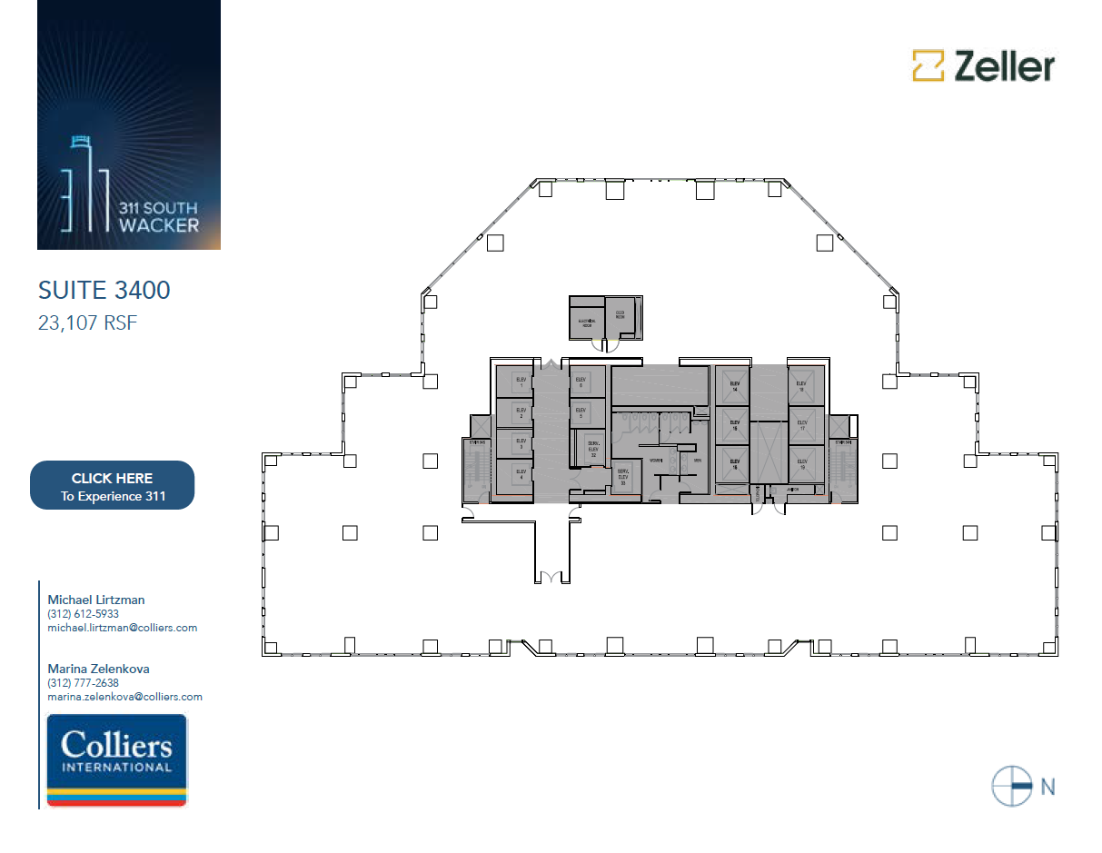 311 S Wacker Dr, Chicago, IL en alquiler Plano de la planta- Imagen 1 de 3